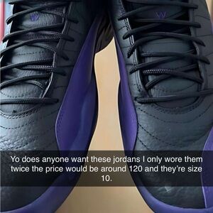 Black and Purple Sneakers